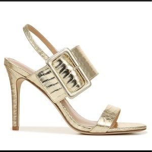 STUNNING VIA SPIGA GOLD HEELS